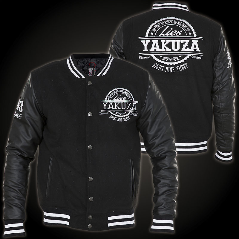 Yakuza JB-7042 College jacket with embroidering and applications