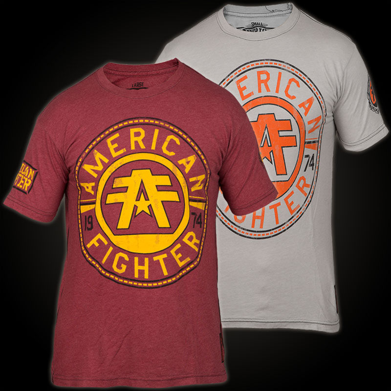 American Fighter by Affliction T-Shirt Crest of Truth in Red with large ...