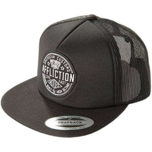 Affliction Motors Seal Hat with logo lettering