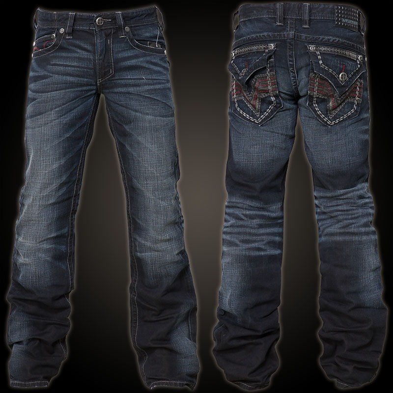 Affliction Jeans Blake Reworx Flap Vigilante - Jeans with pockets and ...