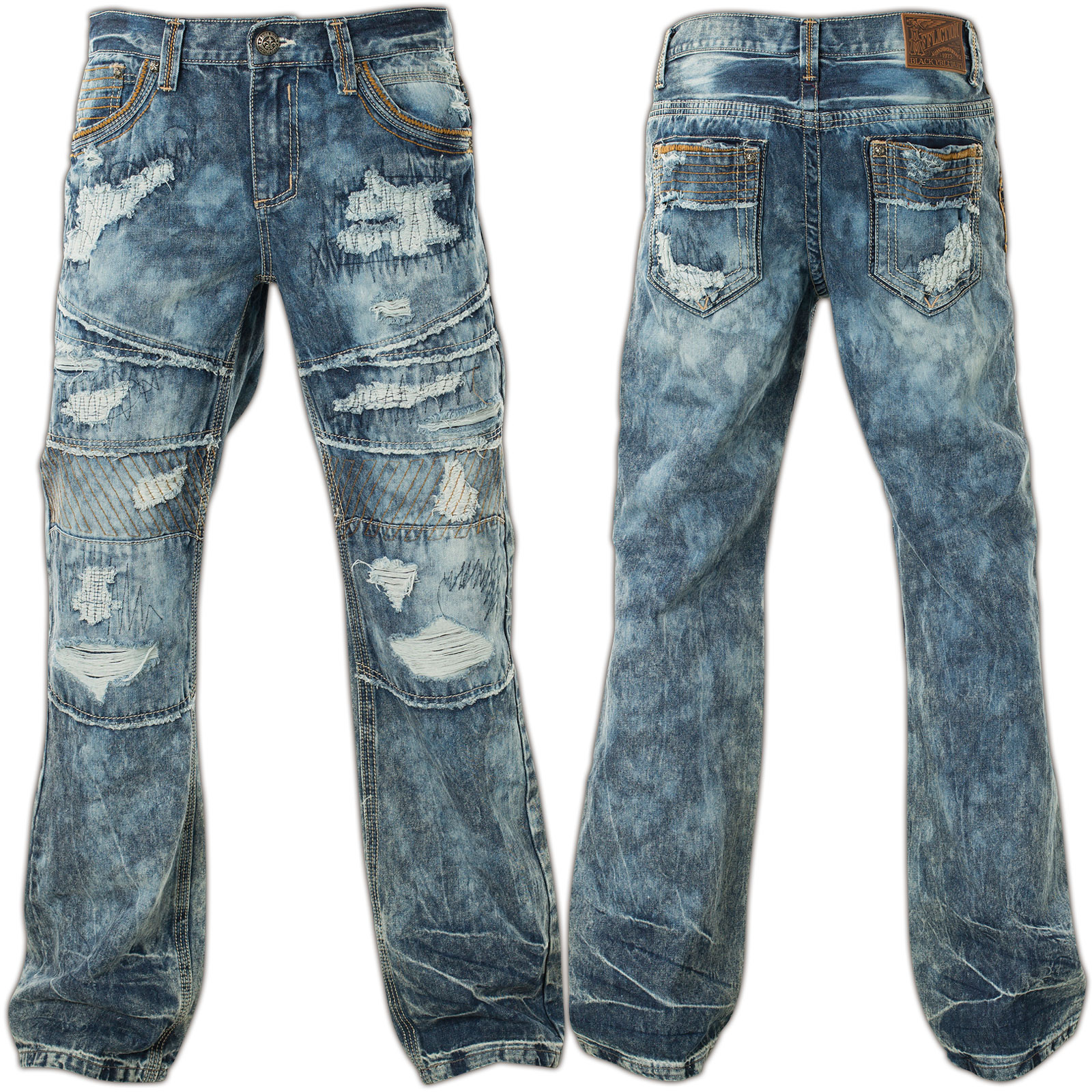 Affliction Jeans Blake Fallen Tampa with decorative patches