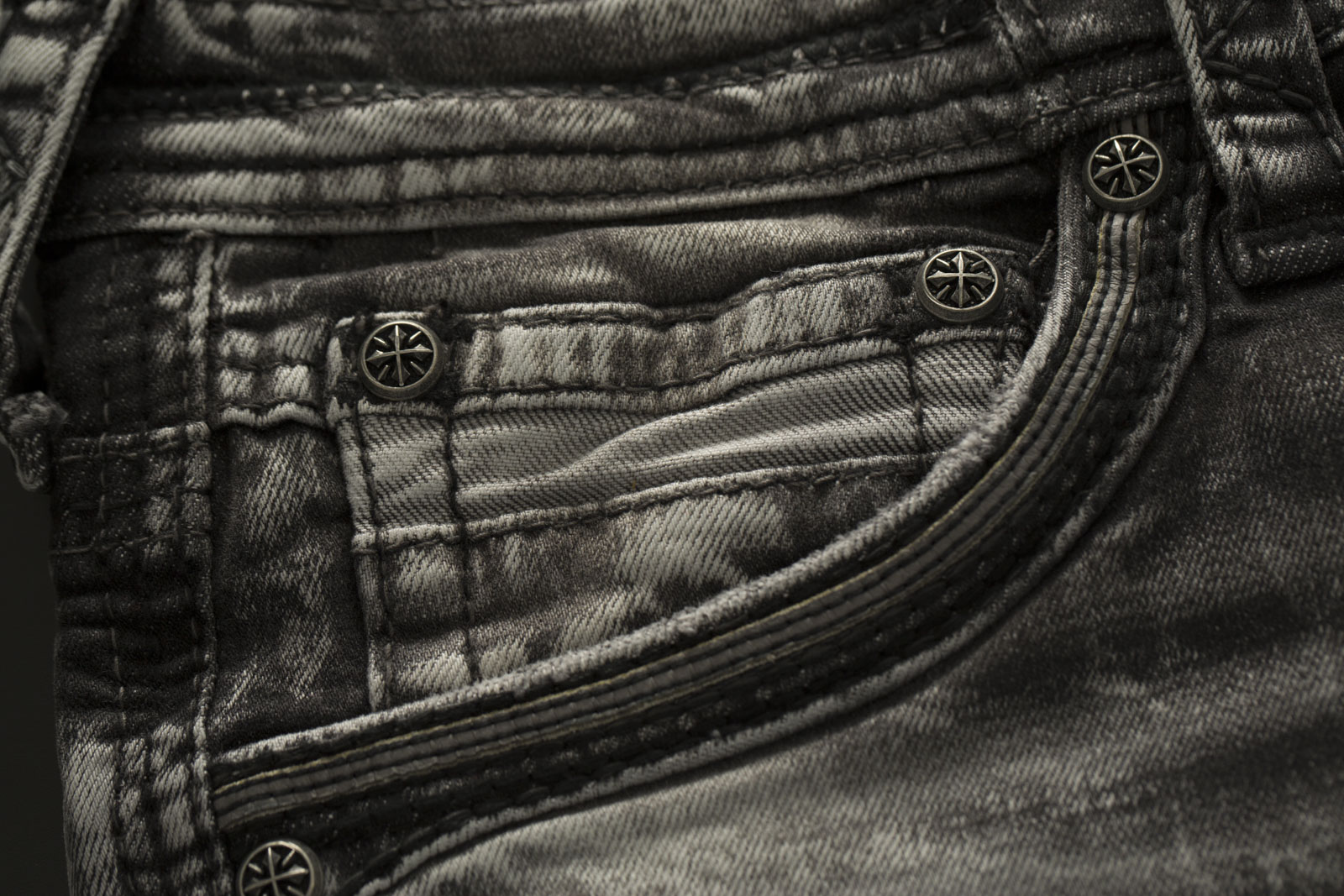 Affliction Jeans Ace Armor Bones with holes and tears