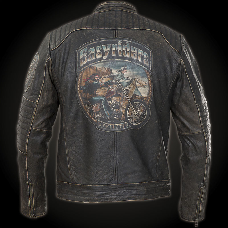 Affliction Ghost Rider Jacket Patch with a coloured biker design