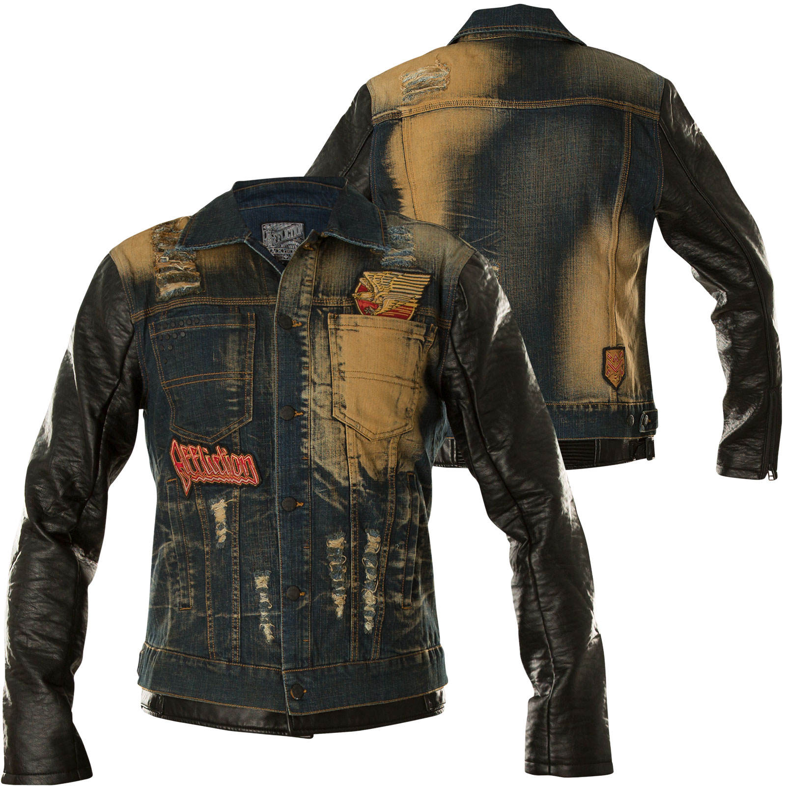 Affliction Men's Midnight Hour Leather Jacket - Macy's