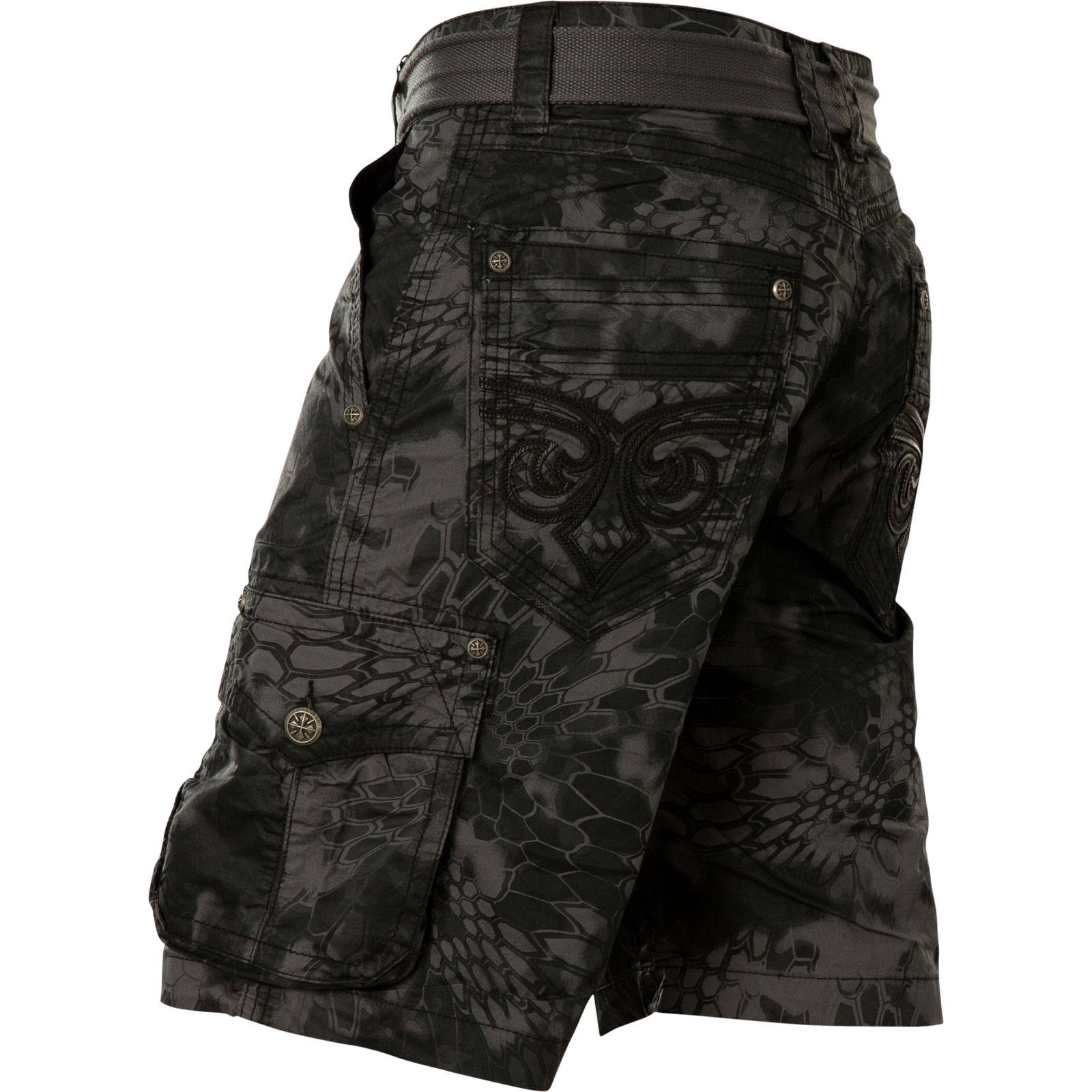 Affliction Noble Cargo Shorts with all over print