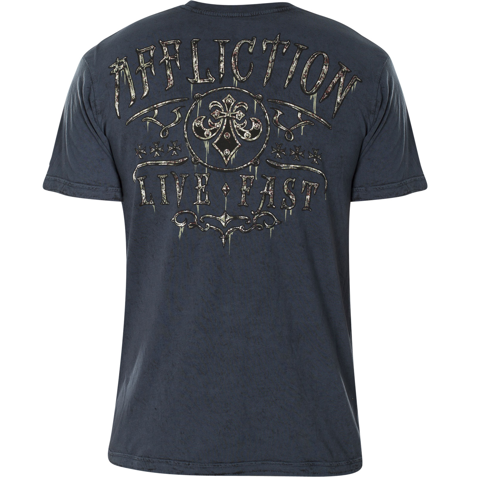 Affliction Chained Eagle Rev. T-Shirt with an ornamented skull