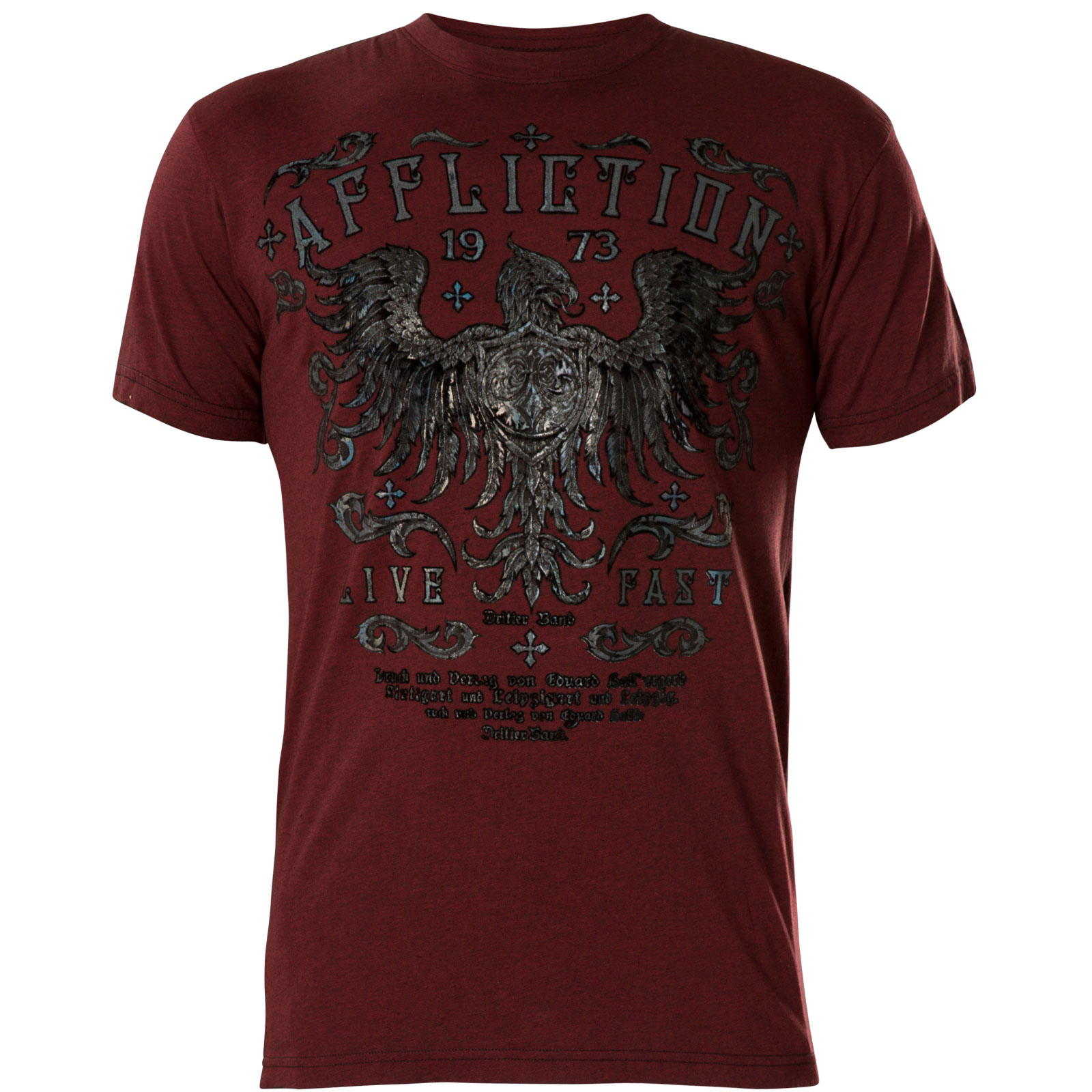 Affliction Royal Pine T-Shirt Print with a heraldric animal