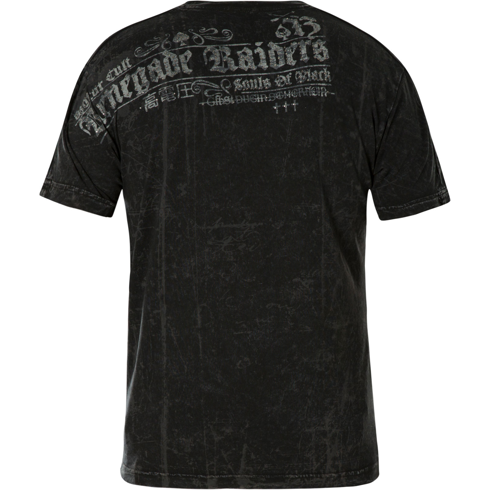 Affliction Renegade Raiders T-Shirt with all over print and lettering