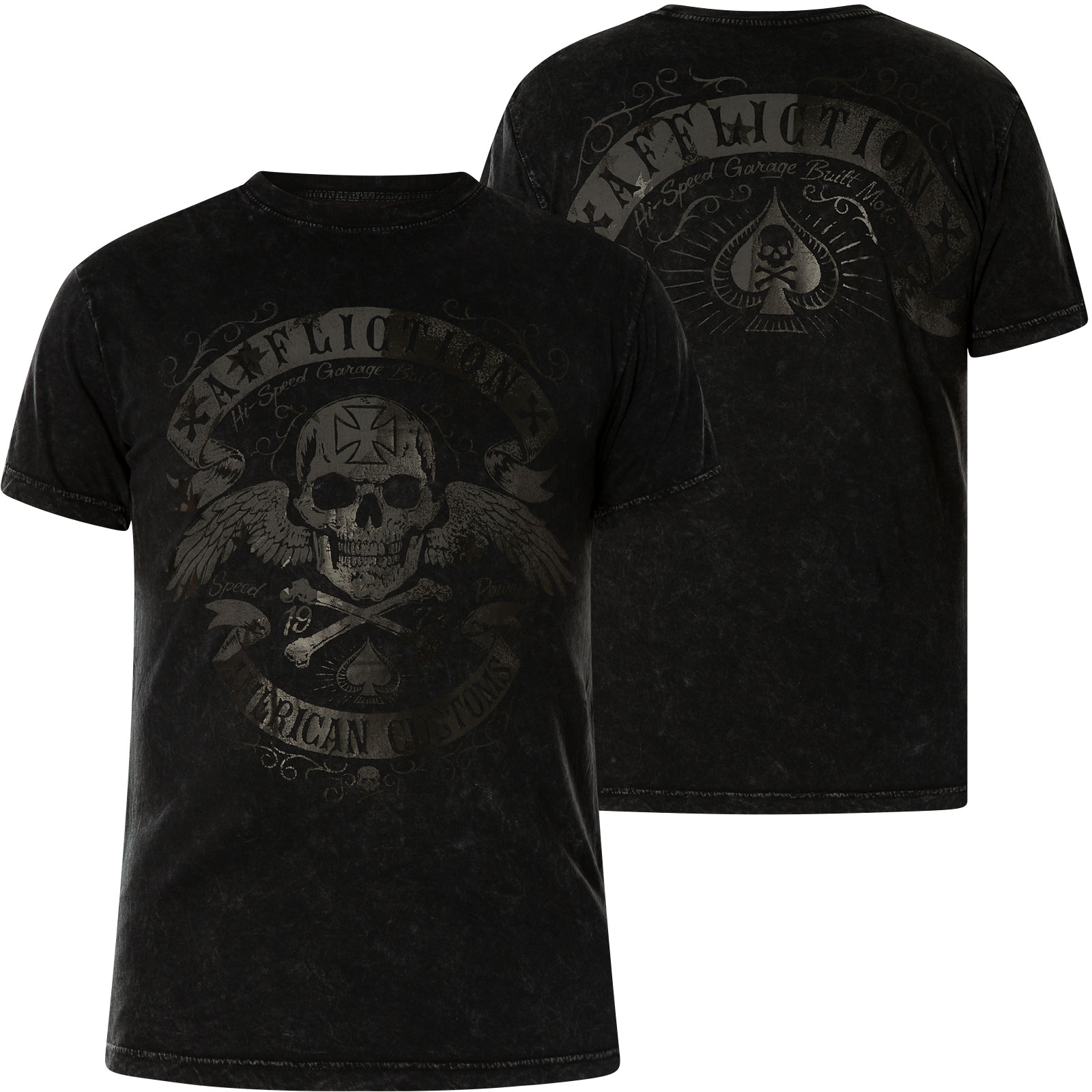 Affliction Americana Speed Run T-Shirt with print and lettering
