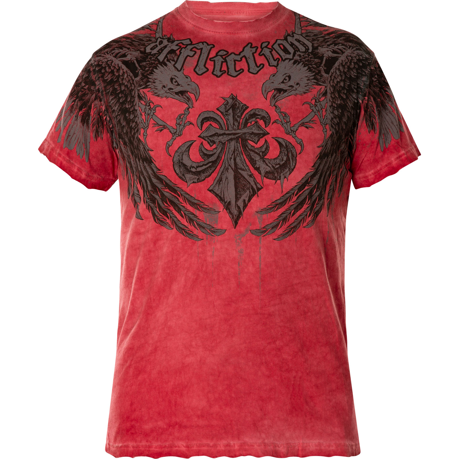 Affliction TShirt Simultaneous Print featuring large wings