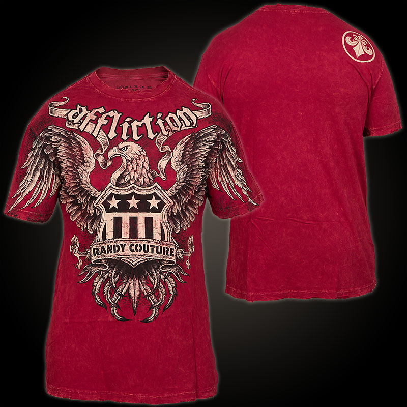 Affliction T-Shirt Couture Service in Red, a Signature Series T-Shirt ...