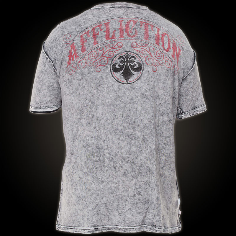 Affliction T-Shirt Pale Ale - Reversible shirt with large detailed prints