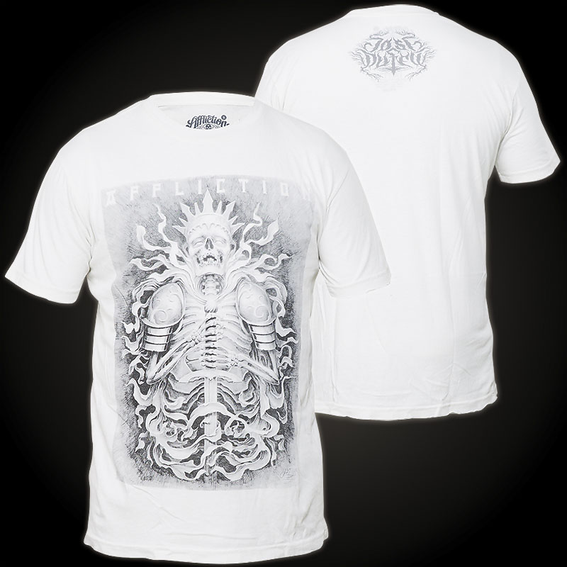 Affliction T-Shirt Josh Duffy - T-shirt with gradient ink print and ...