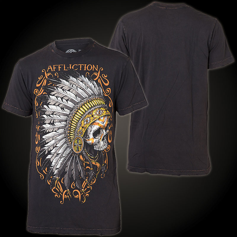 Affliction T-Shirt Apache - Shirt with elaborate, multicoloured print.