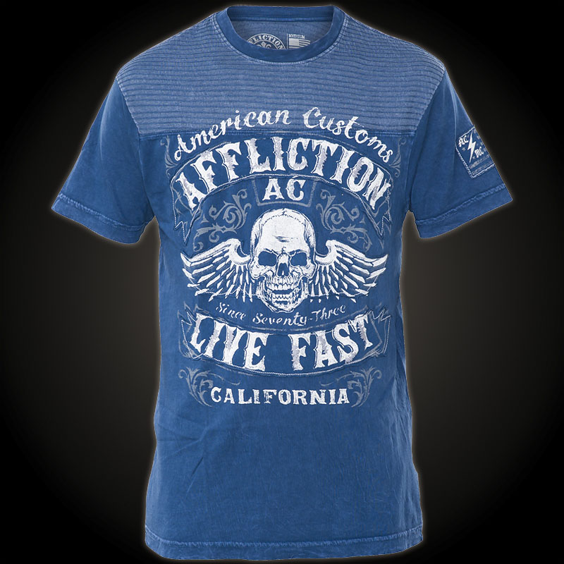 Affliction Inquisition T-Shirt - Shirt with patches, insertions and ...