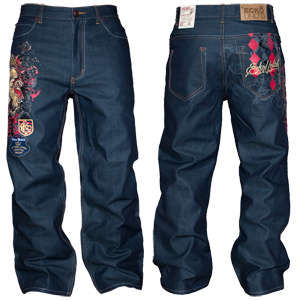 Ecko Unltd. Baggy Rhino Theory Jean in Blue, Baggy Style with large ...