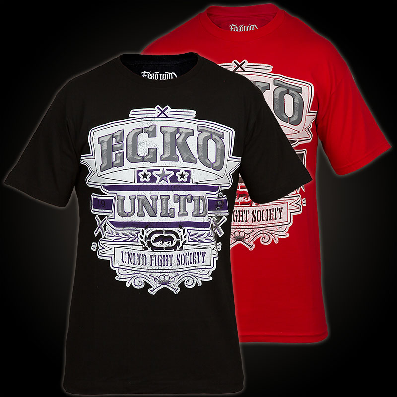 Ecko Unltd. MMA T-Shirt Full Contact. Red T-Shirt features an large ...