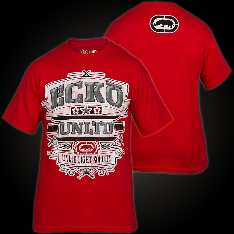 Ecko Unltd. MMA T-Shirt Full Contact. Red T-Shirt features an large ...