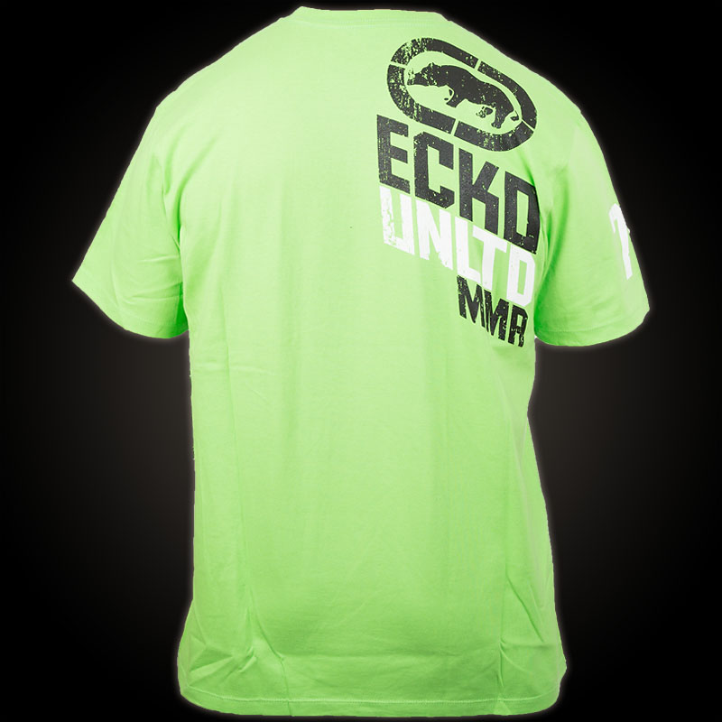 Ecko Unltd. MMA T-Shirt First to Strike. Green T-Shirt features a large ...