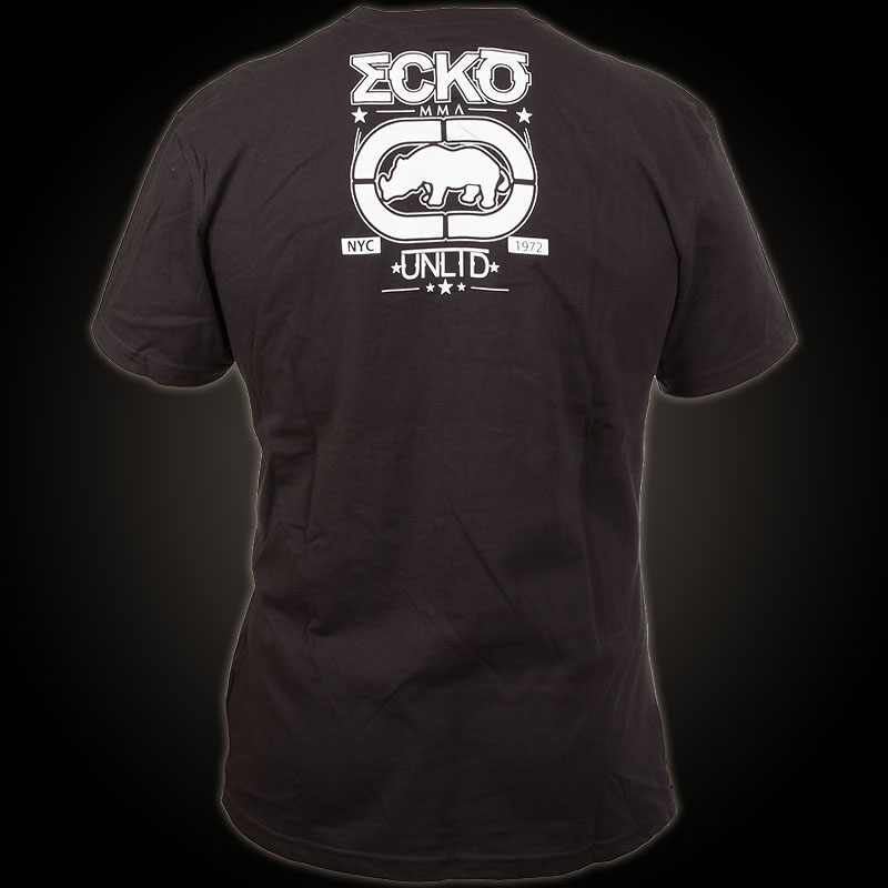 Ecko Unltd. MMA T-Shirt Goods. Black T-Shirt features a large Screen ...