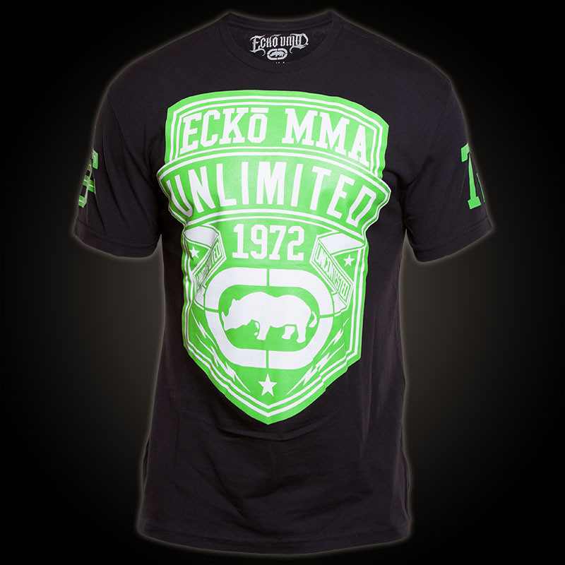 Ecko Unltd. MMA T-Shirt Pennant. Black T-Shirt features large Print ...