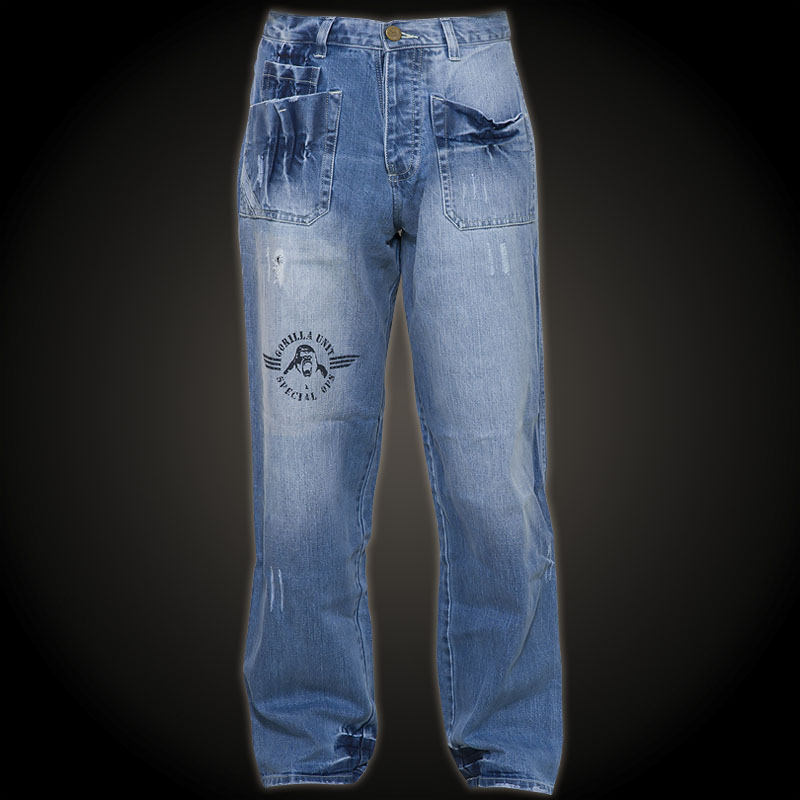 Gorilla Unit HEL Baggy Jeans - Baggy jeans with a small logo print