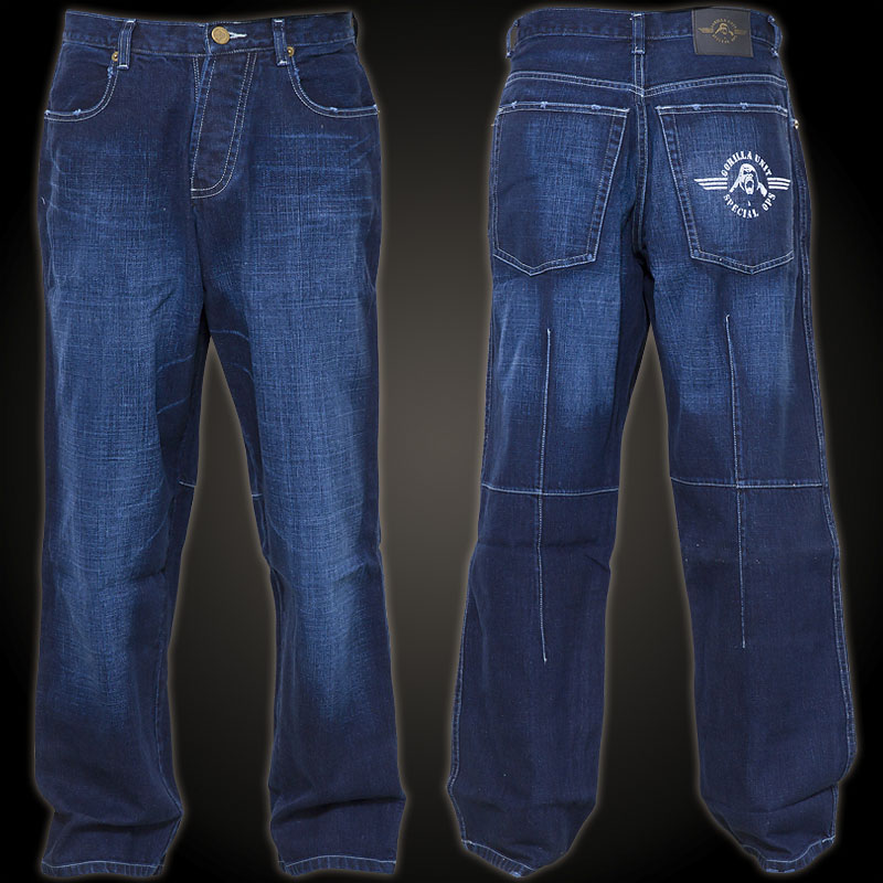 Gorilla Unit DKL Baggy Jeans - Baggy jeans with a small logo print and ...