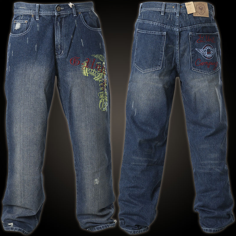 G-Unit jeans GU Skull with embroidering and a print