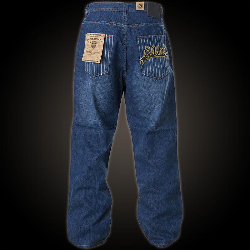 G-Unit jeans Stripes with a decorative patch and decorative seams