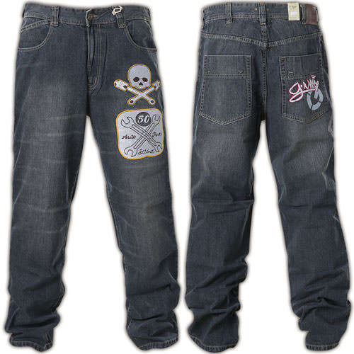 G-Unit Jeans Basic 5 Pocket Fashion Wash with patches