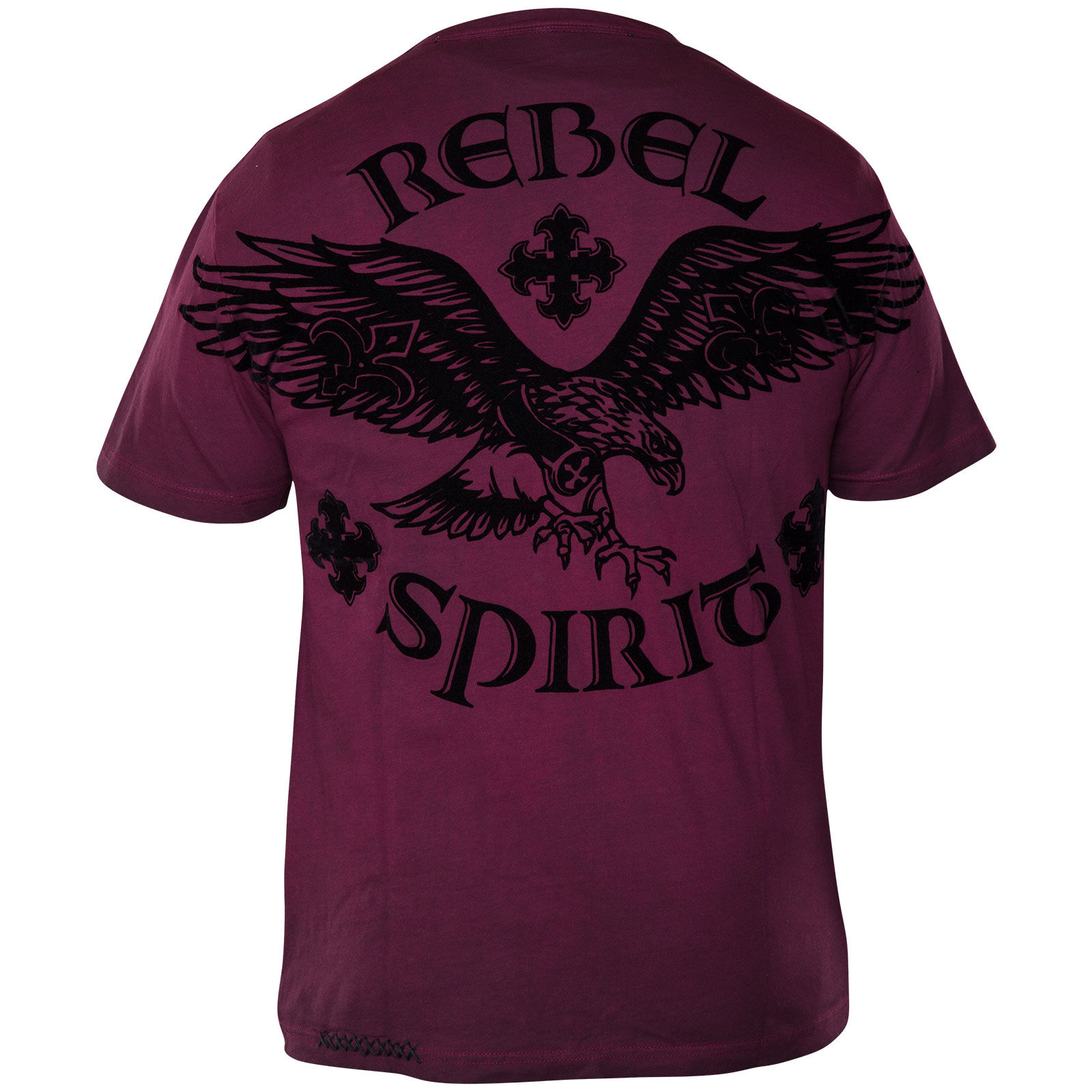 Rebel Spirit - Rebel Spirit T-Shirt SSK131592 - Shirt with flocking 