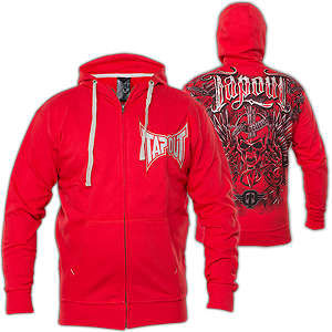 Tapout T-Shirt Struck - Red hoody with a large patch and print with ...