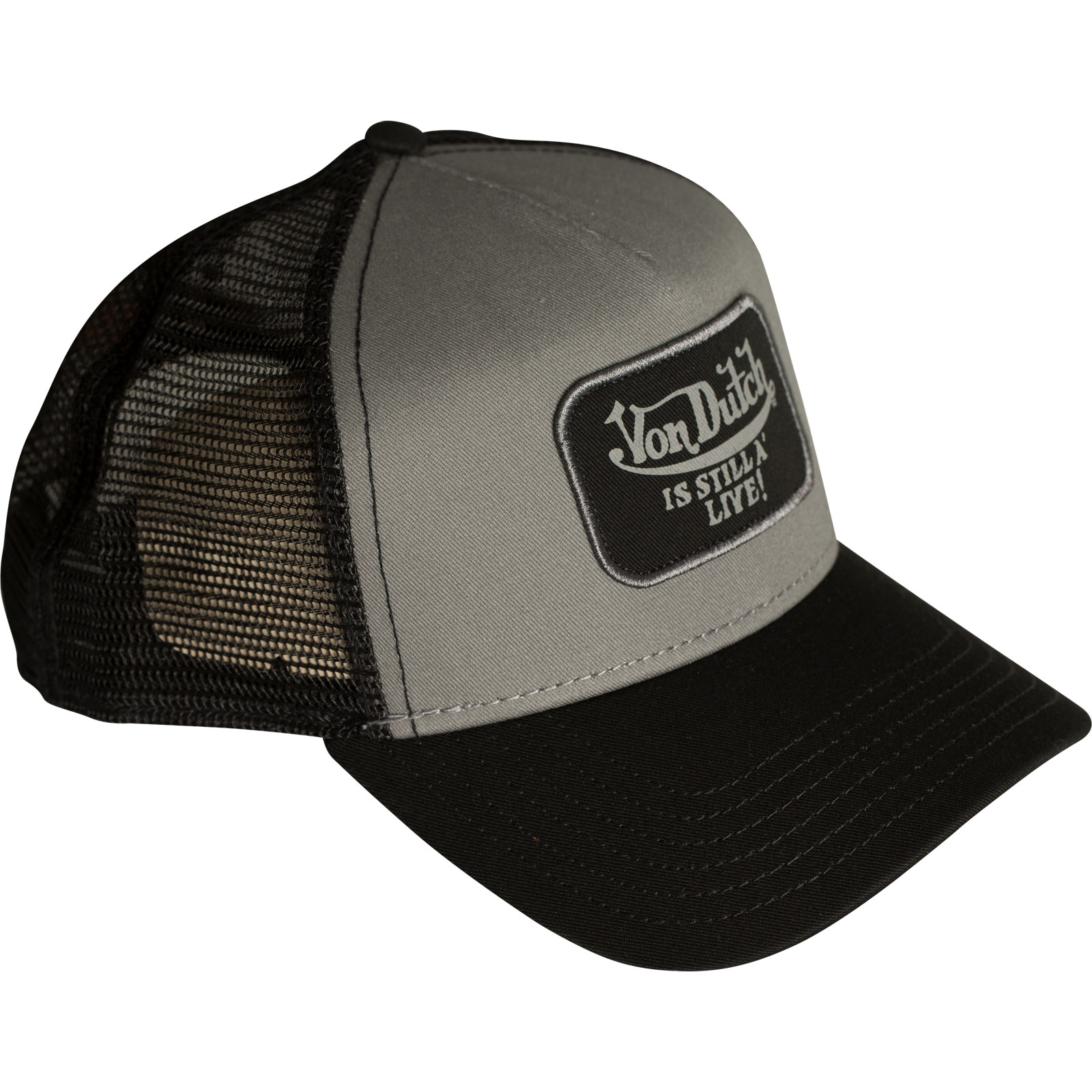 Von Dutch Trucker Cap with embroidered patch and midriff