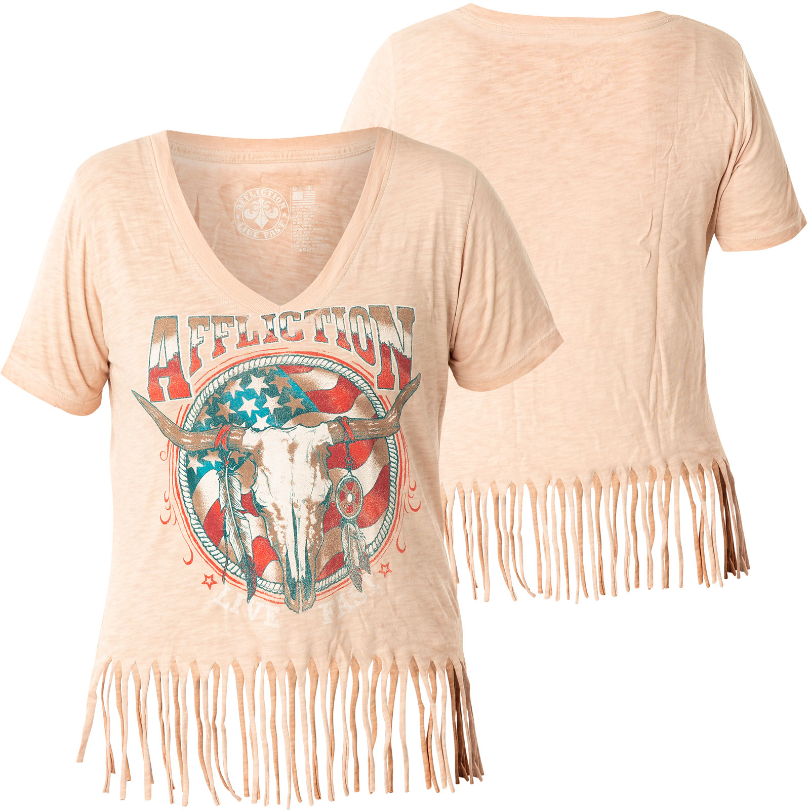 Affliction Desert Ride Fringe Tank Top - Women's Tank Tops in