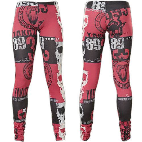 Yakuza Leggings Reel LEB-11120 featuring flowers