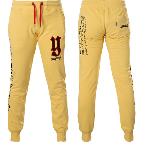 pale yellow sweatpants