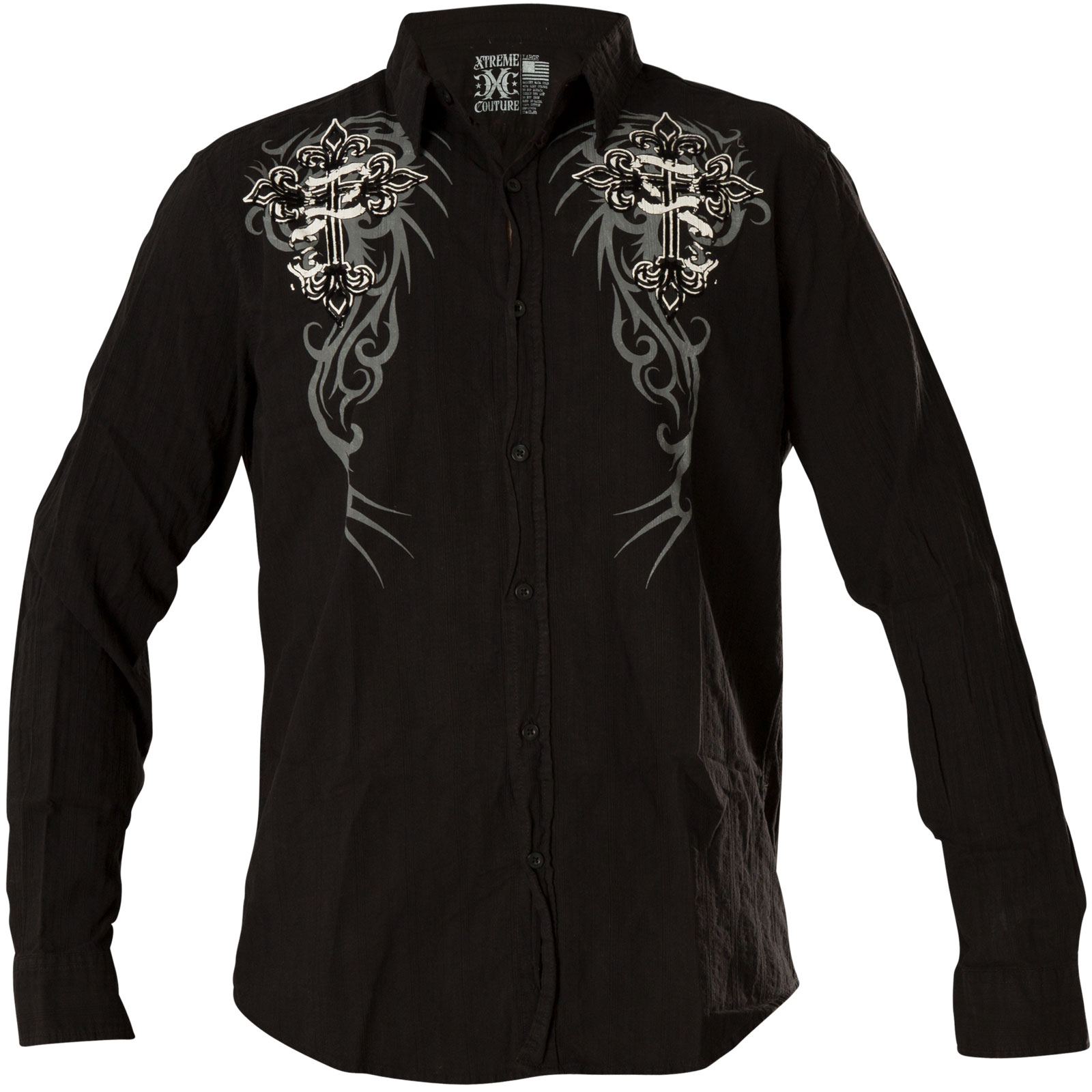 Xtreme Couture by Affliction Shirt Kings Fall with wings, crosses and ...