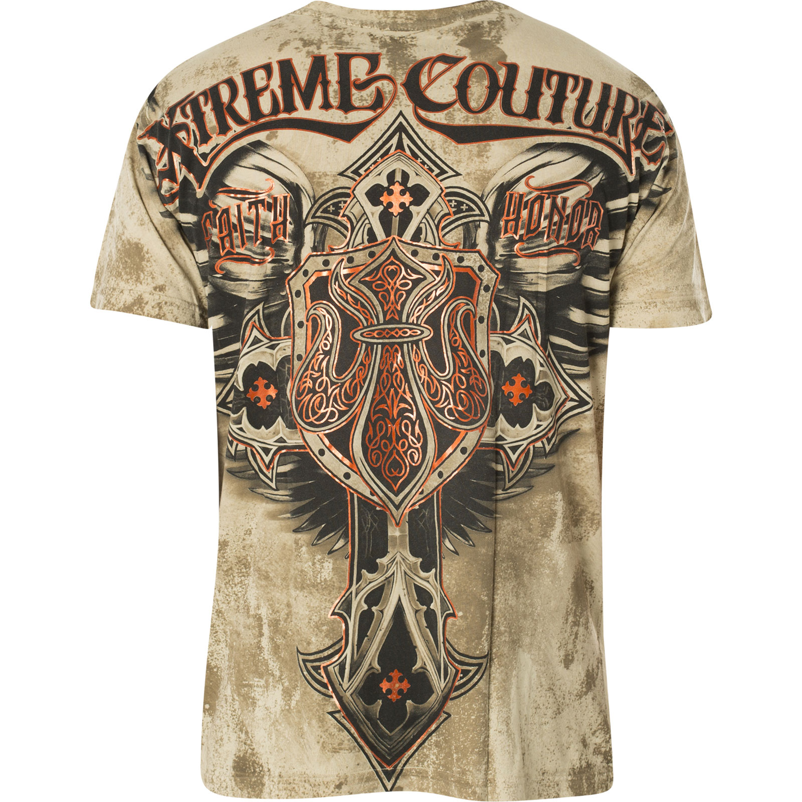 Xtreme Couture T- Shirt Lockdown with a large cross