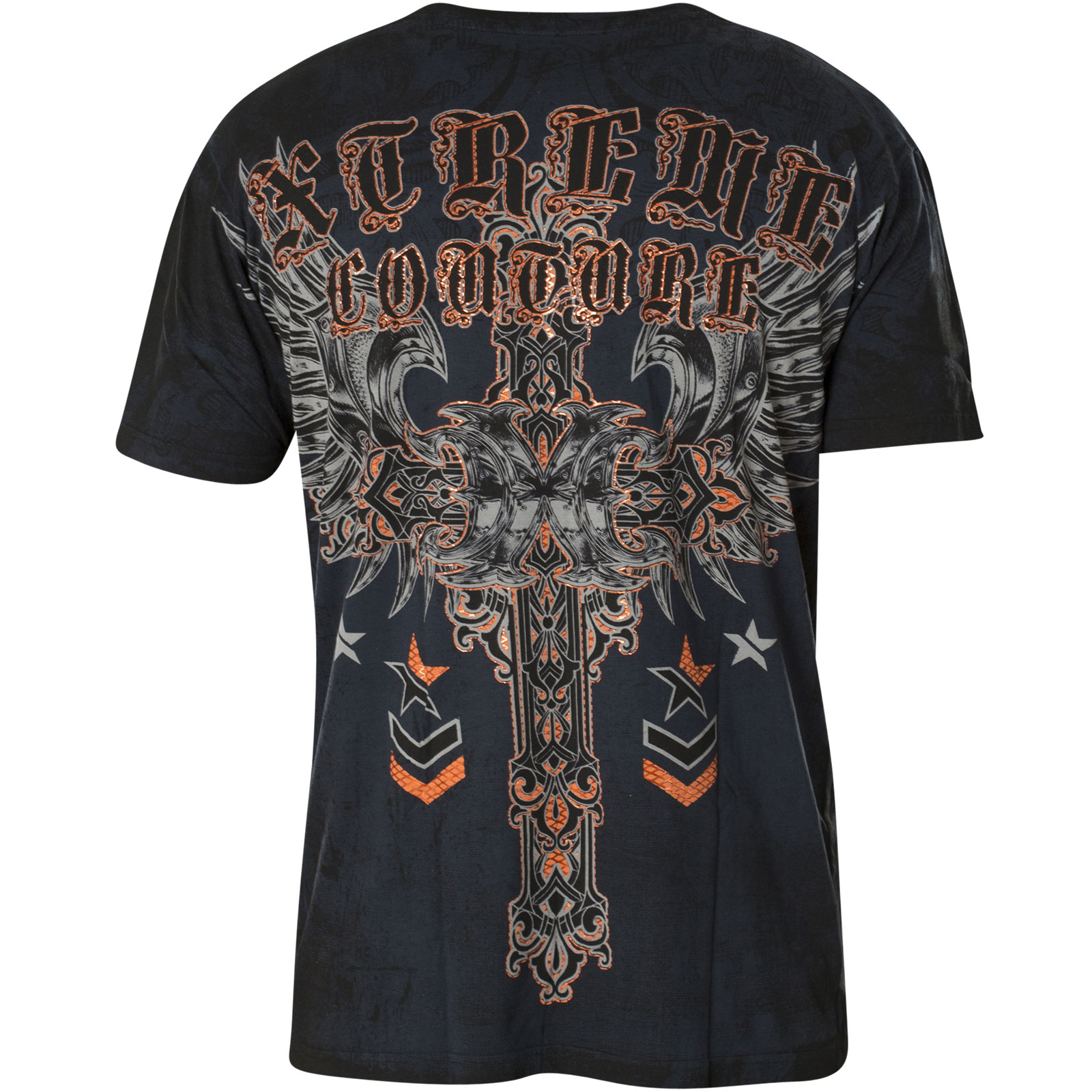 Xtreme Couture T- Shirt Ironwork with a cross and wings