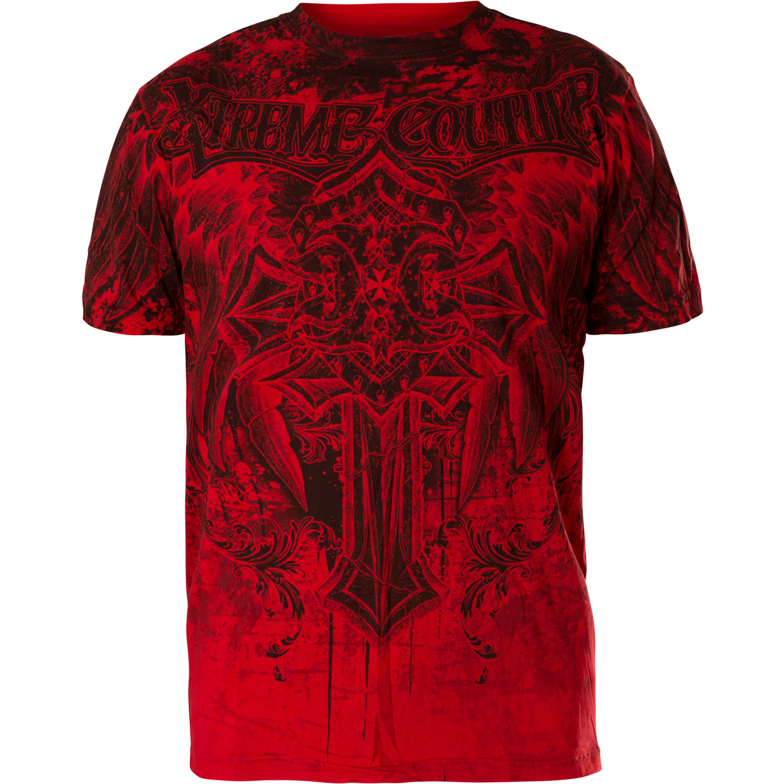 Xtreme Couture T- Shirt Lifetaker with crests, wings and lettering
