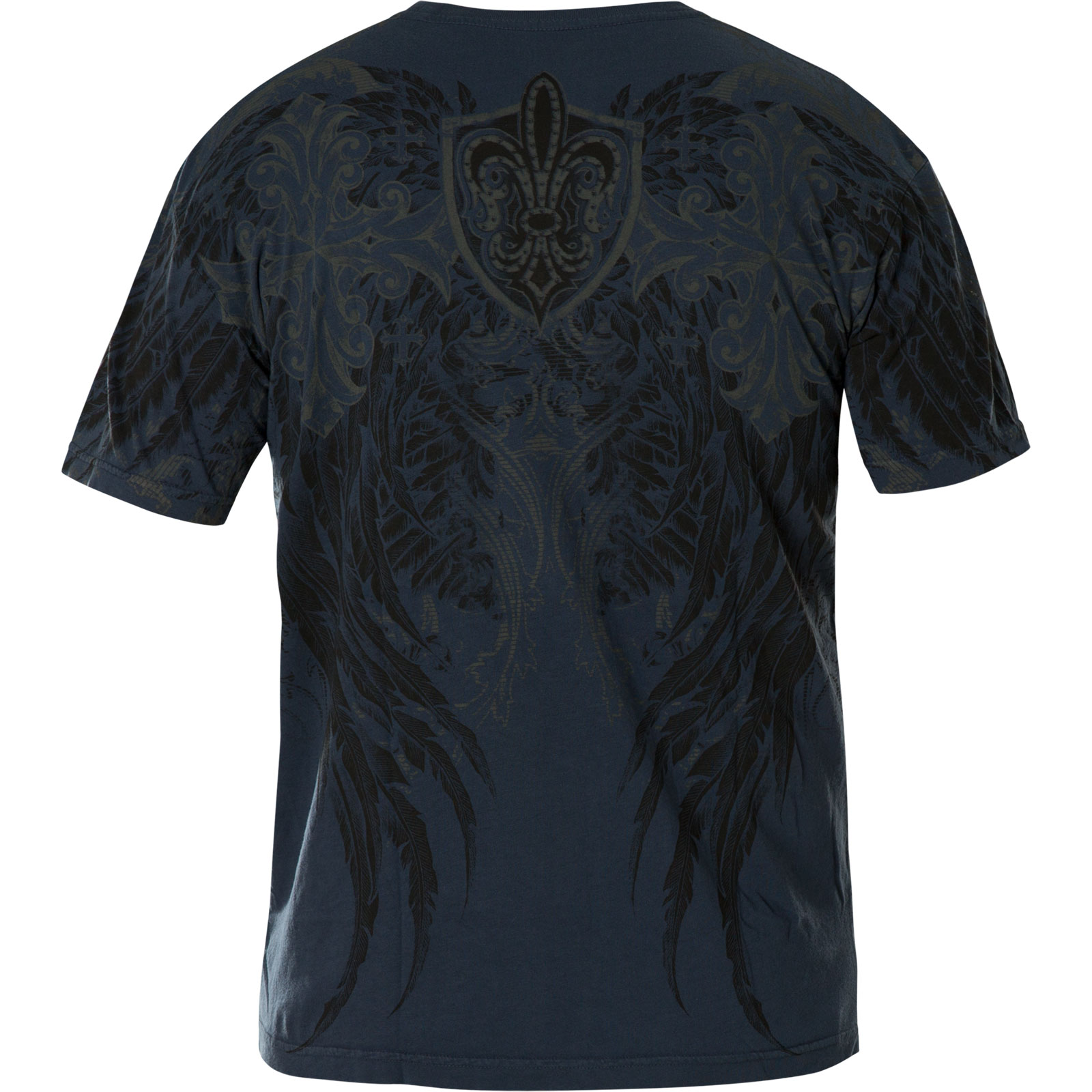 Xtreme Couture T- Shirt Doppleganger print with fleur de lis