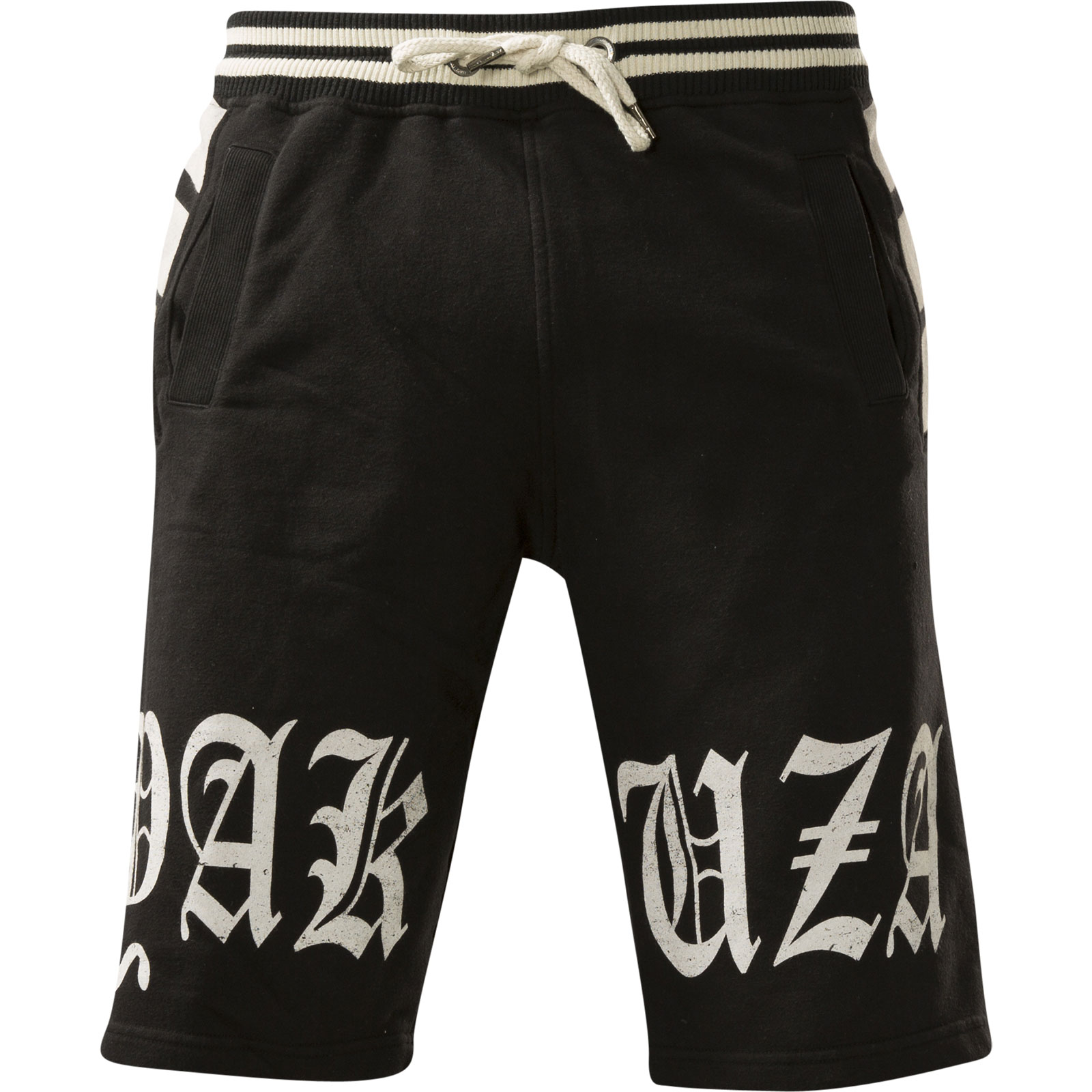 Yakuza Athelic Sweat Shorts SSB-120470 with a Skull and lettering
